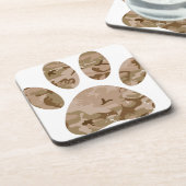 Afdrukken van speciale woestijn-camo dog pow bier onderzetter (Linkerzijde)