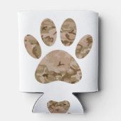 Afdrukken van speciale woestijn-camo dog pow blikjeskoeler (Achterkant)