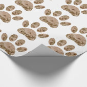 Afdrukken van speciale woestijn-camo dog pow cadeaupapier (Hoek)