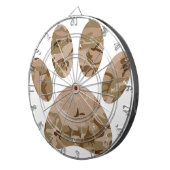 Afdrukken van speciale woestijn-camo dog pow dartbord (Voorkant Rechts)