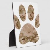 Afdrukken van speciale woestijn-camo dog pow fotoplaat (Zijkant)