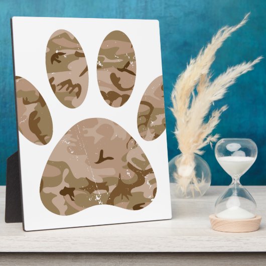 Afdrukken van speciale woestijn-camo dog pow fotoplaat (Zijkant)