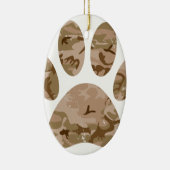 Afdrukken van speciale woestijn-camo dog pow keramisch ornament (Rechts)
