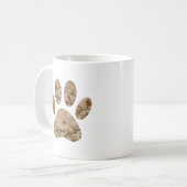 Afdrukken van speciale woestijn-camo dog pow koffiemok (Voorkant links)
