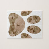 Afdrukken van speciale woestijn-camo dog pow legpuzzel (Horizontaal)