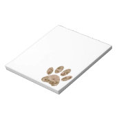 Afdrukken van speciale woestijn-camo dog pow notitieblok (Linkerzijde)