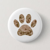 Afdrukken van speciale woestijn-camo dog pow ronde button 5,7 cm (Voorkant)