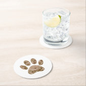 Afdrukken van speciale woestijn-camo dog pow ronde kartonnen onderzetter (Insitu)