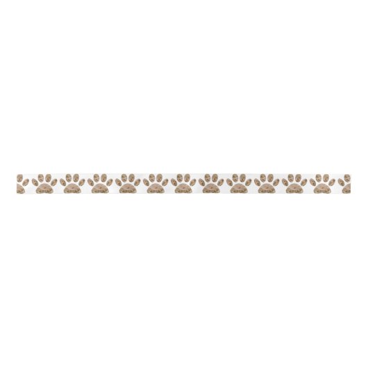 Afdrukken van speciale woestijn-camo dog pow satijnen lint (Voorkant)