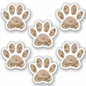 Afdrukken van speciale woestijn-camo dog pow sticker (Voorkant)