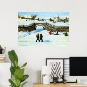 Afdrukken van "Spelen bij de hanger" Poster (Thuiskantoor)