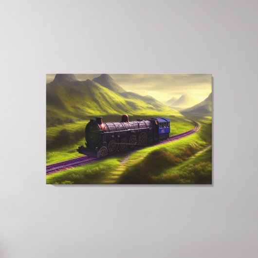 Afdrukken van stoamlocomotief (Voorkant)