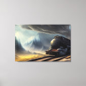 Afdrukken van stoamlocomotief (Voorkant)