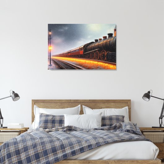Afdrukken van stoamlocomotief (Insitu (Slaapkamer))