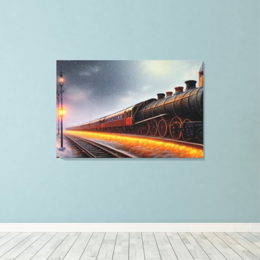 Afdrukken van stoamlocomotief (Insitu (Houten vloer))