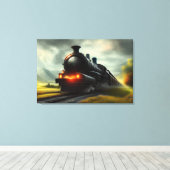 Afdrukken van stoamlocomotief (Insitu (Houten vloer))