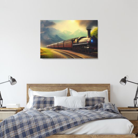 Afdrukken van stoamlocomotief (Insitu (Slaapkamer))