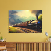 Afdrukken van stoamlocomotief (Insitu (Woonkamer))