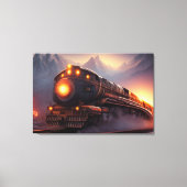 Afdrukken van stoamlocomotief (Voorkant)