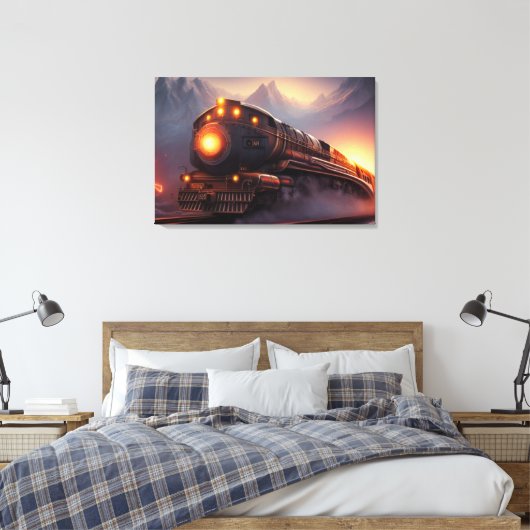 Afdrukken van stoamlocomotief (Insitu (Slaapkamer))