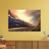 Afdrukken van stoamlocomotief (Insitu (Woonkamer))