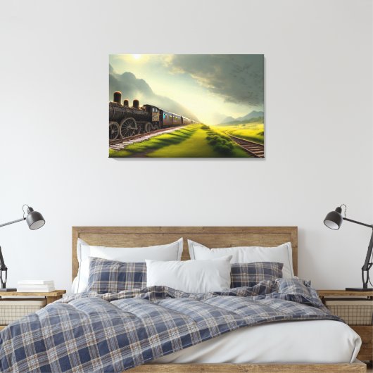 Afdrukken van stoamlocomotief (Insitu (Slaapkamer))