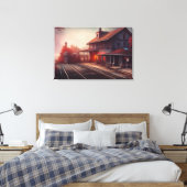 Afdrukken van stoamlocomotief (Insitu (Slaapkamer))