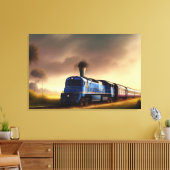 Afdrukken van stoamlocomotief (Insitu (Woonkamer))