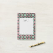 Afdrukken van straffe controle van patroonafdruk A Post-it® Notes (Op bureau)