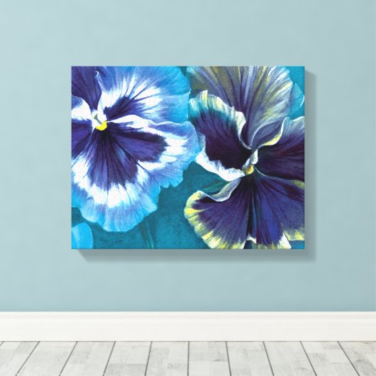 Afdrukken van stuifsdoek voor Pansy-studie (Insitu (Houten vloer))