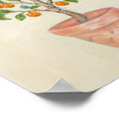 Afdrukken van tangerine-boomkunst poster (Hoek)