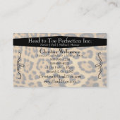 Afdrukken van tapijten en grafische kaart visitekaartje (Achterkant)