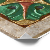 Afdrukken van tegel met Tulsa Art Deco- Poster (Hoek)