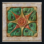 Afdrukken van tegel met Tulsa Art Deco- Poster<br><div class="desc">Tulsa Art Deco tegel canvas print,  foto van Derrick W. Black</div>