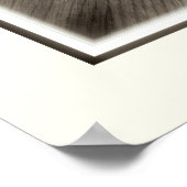 Afdrukken van "tenen"-panelen (Sepia) Poster (Hoek)