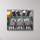 Afdrukken van Transistor Circuit Canvas (Voorkant)
