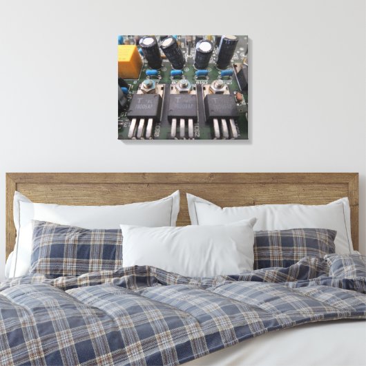 Afdrukken van Transistor Circuit Canvas (Insitu (Slaapkamer))