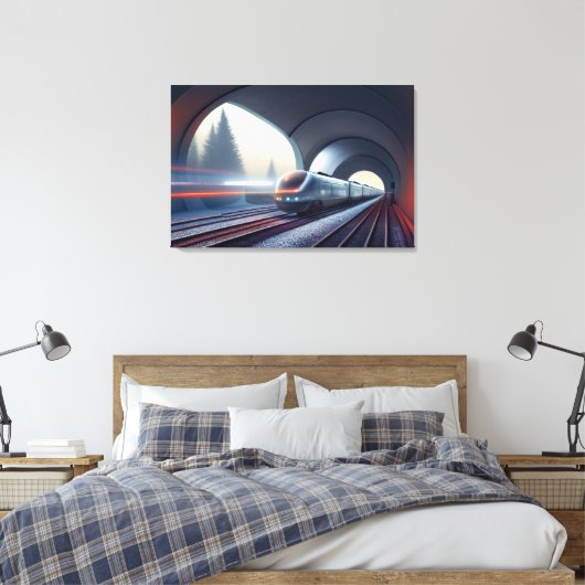 Afdrukken van treinbouwzeildoek (Insitu (Slaapkamer))