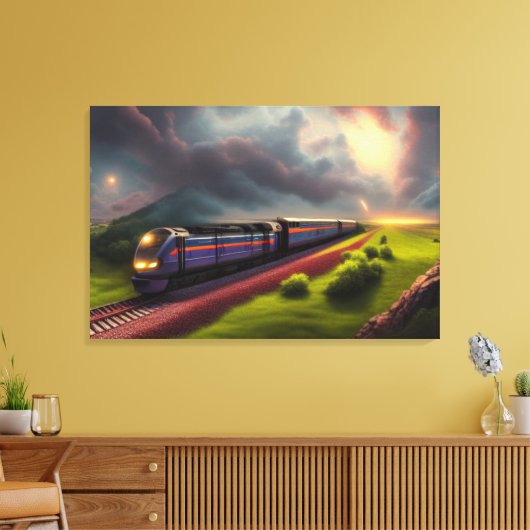 Afdrukken van treinbouwzeildoek (Insitu (Woonkamer))