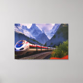 Afdrukken van treinCanvas (Voorkant)