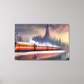 Afdrukken van treinCanvas (Voorkant)