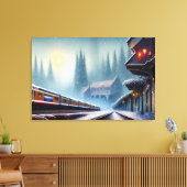 Afdrukken van treinCanvas (Insitu (Woonkamer))