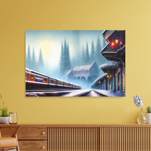 Afdrukken van treinCanvas (Insitu (Woonkamer))