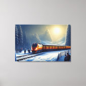 Afdrukken van treinCanvas (Voorkant)