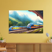 Afdrukken van treinCanvas (Insitu (Woonkamer))