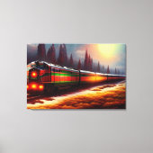 Afdrukken van treinCanvas (Voorkant)