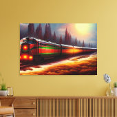 Afdrukken van treinCanvas (Insitu (Woonkamer))