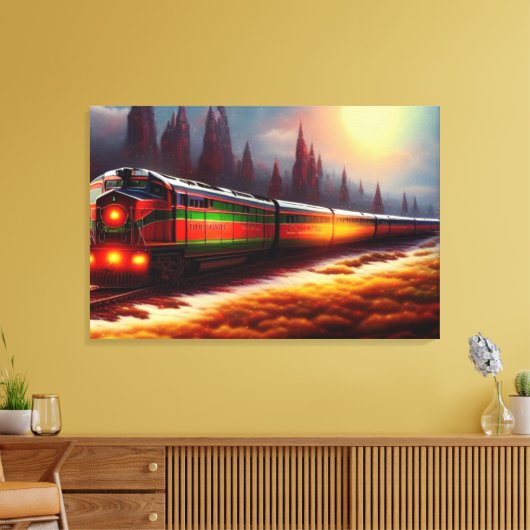 Afdrukken van treinCanvas (Insitu (Woonkamer))