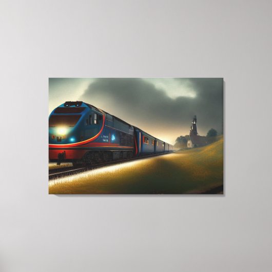 Afdrukken van treinCanvas (Voorkant)