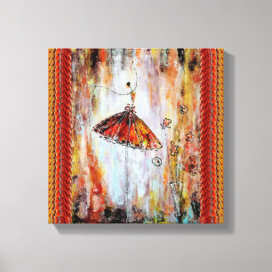 Afdrukken van Tutu Ballerina Canvas